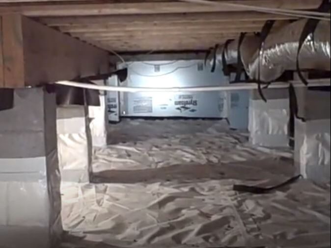 Crawl Space after Encapsulation Suffolk VA Hero Mold Removal